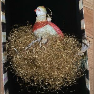 Partridge in a pear tree Mackenzie-childs ornament (from the 12 days of Xmas)